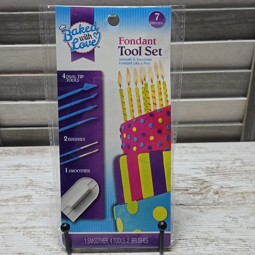 Baked With Love 7‑Piece Fondant Tool Set